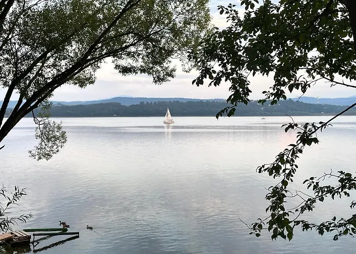 Laguna Beskidow Luxury Lake View Apartment 6 Guests Large Terrace